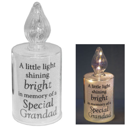 Picture of THOUGHTS OF YOU LED CANDLE GRANDAD MEMORIAL